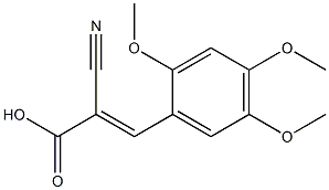 (2E)-2-cyano-3-(2,4,5-trimethoxyphenyl)acrylic acid 结构式