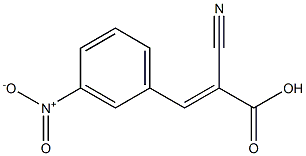 (2E)-2-cyano-3-(3-nitrophenyl)acrylic acid 结构式