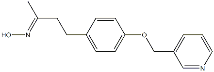 (2E)-4-[4-(pyridin-3-ylmethoxy)phenyl]butan-2-one oxime 结构式