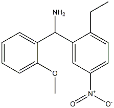 (2-ethyl-5-nitrophenyl)(2-methoxyphenyl)methanamine 结构式