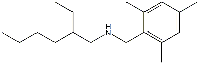 (2-ethylhexyl)[(2,4,6-trimethylphenyl)methyl]amine 结构式