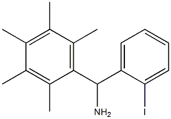 (2-iodophenyl)(2,3,4,5,6-pentamethylphenyl)methanamine 结构式