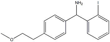 (2-iodophenyl)[4-(2-methoxyethyl)phenyl]methanamine 结构式