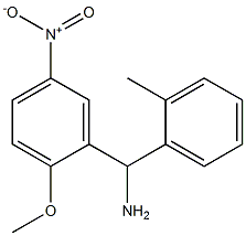 (2-methoxy-5-nitrophenyl)(2-methylphenyl)methanamine 结构式