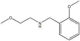 (2-methoxyethyl)[(2-methoxyphenyl)methyl]amine 结构式