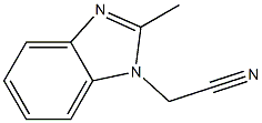 (2-methyl-1H-benzimidazol-1-yl)acetonitrile 结构式