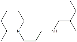 (2-methylbutyl)[3-(2-methylpiperidin-1-yl)propyl]amine 结构式