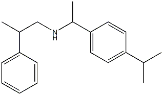 (2-phenylpropyl)({1-[4-(propan-2-yl)phenyl]ethyl})amine 结构式