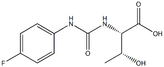 (2S,3R)-2-({[(4-fluorophenyl)amino]carbonyl}amino)-3-hydroxybutanoic acid 结构式