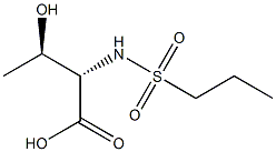 (2S,3R)-3-hydroxy-2-[(propylsulfonyl)amino]butanoic acid 结构式