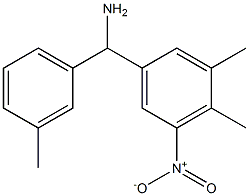 (3,4-dimethyl-5-nitrophenyl)(3-methylphenyl)methanamine 结构式