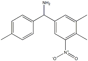 (3,4-dimethyl-5-nitrophenyl)(4-methylphenyl)methanamine 结构式