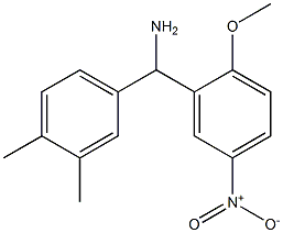 (3,4-dimethylphenyl)(2-methoxy-5-nitrophenyl)methanamine 结构式