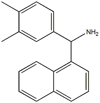 (3,4-dimethylphenyl)(naphthalen-1-yl)methanamine 结构式