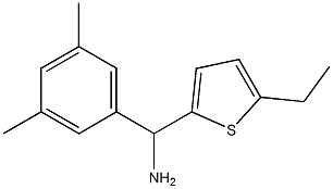 (3,5-dimethylphenyl)(5-ethylthiophen-2-yl)methanamine 结构式