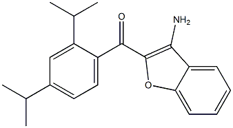 (3-amino-1-benzofuran-2-yl)(2,4-diisopropylphenyl)methanone 结构式