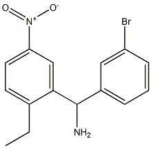 (3-bromophenyl)(2-ethyl-5-nitrophenyl)methanamine 结构式