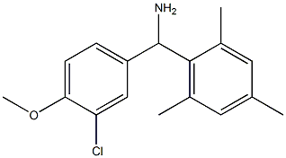 (3-chloro-4-methoxyphenyl)(2,4,6-trimethylphenyl)methanamine 结构式