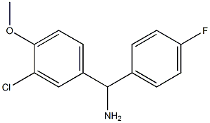 (3-chloro-4-methoxyphenyl)(4-fluorophenyl)methanamine 结构式