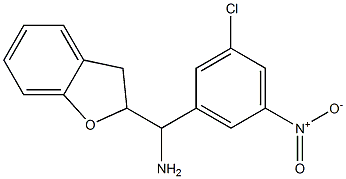 (3-chloro-5-nitrophenyl)(2,3-dihydro-1-benzofuran-2-yl)methanamine 结构式