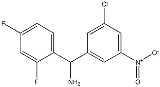 (3-chloro-5-nitrophenyl)(2,4-difluorophenyl)methanamine 结构式