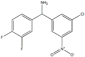 (3-chloro-5-nitrophenyl)(3,4-difluorophenyl)methanamine 结构式