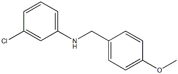 (3-chlorophenyl)(4-methoxyphenyl)methylamine 结构式