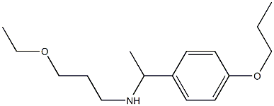 (3-ethoxypropyl)[1-(4-propoxyphenyl)ethyl]amine 结构式