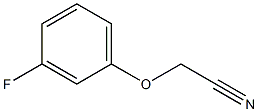 (3-fluorophenoxy)acetonitrile 结构式