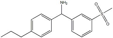 (3-methanesulfonylphenyl)(4-propylphenyl)methanamine 结构式