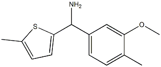 (3-methoxy-4-methylphenyl)(5-methylthiophen-2-yl)methanamine 结构式