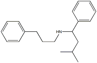 (3-methyl-1-phenylbutyl)(3-phenylpropyl)amine 结构式