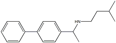 (3-methylbutyl)[1-(4-phenylphenyl)ethyl]amine 结构式