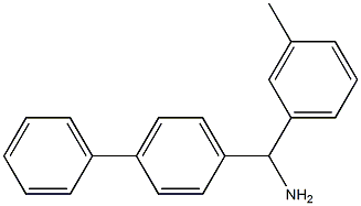 (3-methylphenyl)(4-phenylphenyl)methanamine 结构式