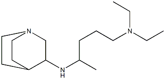 (4-{1-azabicyclo[2.2.2]octan-3-ylamino}pentyl)diethylamine 结构式