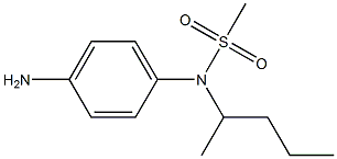 (4-aminophenyl)-N-(pentan-2-yl)methanesulfonamide 结构式