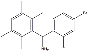 (4-bromo-2-fluorophenyl)(2,3,5,6-tetramethylphenyl)methanamine 结构式