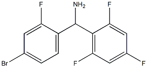 (4-bromo-2-fluorophenyl)(2,4,6-trifluorophenyl)methanamine 结构式