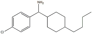 (4-butylcyclohexyl)(4-chlorophenyl)methanamine 结构式