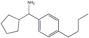 (4-butylphenyl)(cyclopentyl)methanamine 结构式