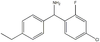 (4-chloro-2-fluorophenyl)(4-ethylphenyl)methanamine 结构式