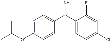 (4-chloro-2-fluorophenyl)[4-(propan-2-yloxy)phenyl]methanamine 结构式