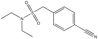 (4-cyanophenyl)-N,N-diethylmethanesulfonamide 结构式