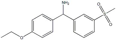 (4-ethoxyphenyl)(3-methanesulfonylphenyl)methanamine 结构式