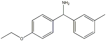 (4-ethoxyphenyl)(3-methylphenyl)methanamine 结构式