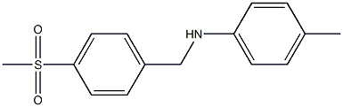 (4-methylphenyl)[4-(methylsulfonyl)phenyl]methylamine 结构式