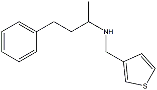 (4-phenylbutan-2-yl)(thiophen-3-ylmethyl)amine 结构式