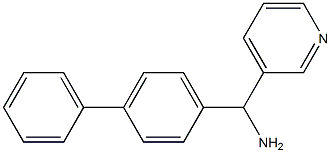 (4-phenylphenyl)(pyridin-3-yl)methanamine 结构式