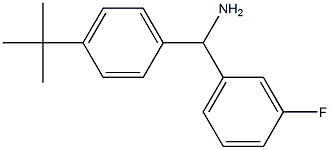 (4-tert-butylphenyl)(3-fluorophenyl)methanamine 结构式
