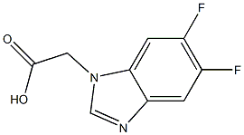 (5,6-difluoro-1H-benzimidazol-1-yl)acetic acid 结构式